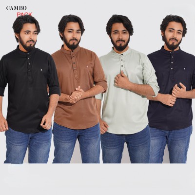 4 PCS Satin Fabric Premium Quality Katua