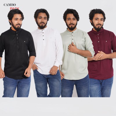 4 PCS Satin Fabric Premium Quality Katua
