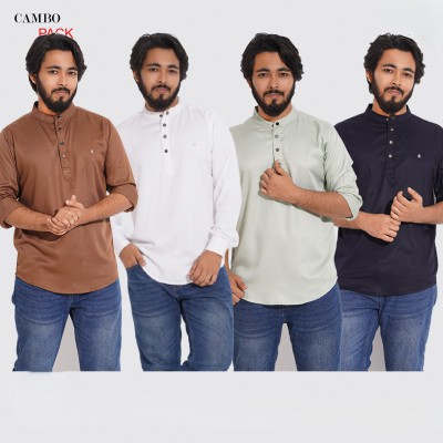 4 PCS Satin Fabric Premium Quality Katua