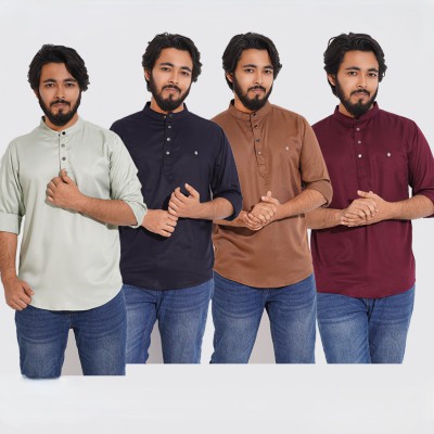 4 PCS Satin Fabric Premium Quality Katua