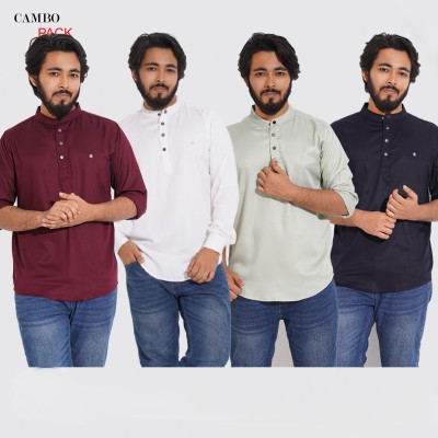 4 PCS Satin Fabric Premium Quality Katua