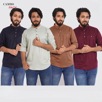 4 PCS Satin Fabric Premium Quality Katua
